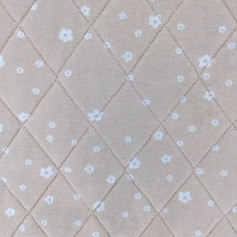 LIVING TEXTILES AUSTRALIA Baby Blanket Peach / White Flowers & Sweet Blue Bird